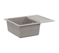 vidaXL: Lavabo gris, 620 x 500 mm, compuesto de 80% cuarzo y 20% resina