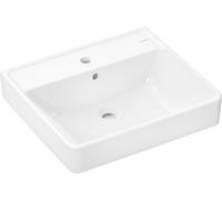 Lavabo Hansgrohe Xanuia Q de 550/480 cm con orificio para grifo y desbordador, tecnología SmartClean