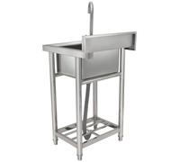 Lavabo industrial - Lavabo de acero inoxidable - Lavabo empotrado - Lavabo para taller - Fregadero de cocina