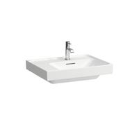 Lavabo LAUFEN MEDA, empotrable, repisa a la izquierda, 600x460mm, 1 agujero para grifo, sin rebosadero, H8171127571111, Color: Blanco Mate