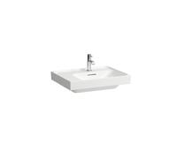 Lavabo LAUFEN MEDA, empotrable, repisa a la izquierda, 600x460mm, 1 agujero para grifo, sin rebosadero, H8171124001111, Color: Blanco con LCC