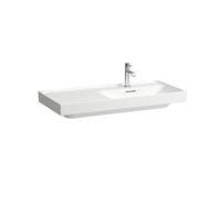 Lavabo LAUFEN MEDA, empotrable, repisa izquierda, 1000x460mm, 1 agujero para grifo, sin rebosadero, H8171174001111, Color: Blanco con LCC