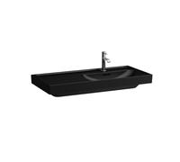 Lavabo LAUFEN MEDA, empotrable, repisa izquierda, 1000x460mm, sin agujero para grifo, sin rebosadero, H8171177161121, Color: Negro Mate