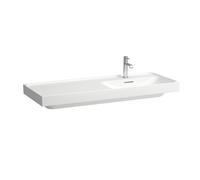Lavabo LAUFEN MEDA, empotrable, repisa izquierda, 1200x460mm, 1 agujero para grifo, con rebosadero, H8171190001041, Color: Blanco