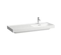 Lavabo LAUFEN MEDA, empotrable, repisa izquierda, 1200x460mm, 3 agujeros para grifo, con rebosadero, H8171197571081, Color: Blanco Mate