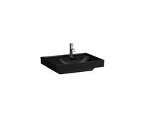 Lavabo LAUFEN MEDA, empotrable, repisa izquierda, 600x460mm, sin agujero para grifo, sin rebosadero, H8171127161121, Color: Negro Mate