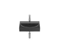 Lavabo Mural Compacto Fineceramic Rectangular 45x36x15cm Negro Mate Roca