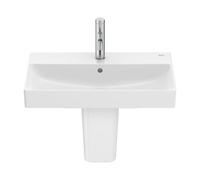 Lavabo Mural de Fineceramic con Semi Pedestal Ona 60cm Blanco Roca