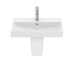 Lavabo Mural de Fineceramic con Semi Pedestal Ona 60cm Blanco Roca