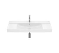 Lavabo Mural de Porcelana con Diseño Rectangular en Acabado Ona Blanco Roca