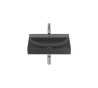 Lavabo Mural Rectangular Fineceramic 55x46x16cm Negro Mate Roca