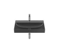 Lavabo Mural Rectangular Fineceramic 65x46x16cm Negro Mate Roca