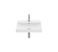 Lavabo Mural Rectangular Fineceramic con Juego de Fijación 55x46x16cm Blanco Mate Roca