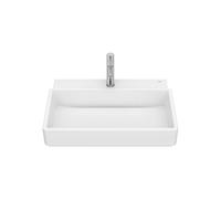 Lavabo Mural Rectangular Orificio para Grifería Porcelana Blanca Mate 60x43x15cm Roca