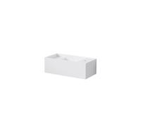 Lavabo mural Steinberg Serie 440, con rebosadero, con agujero para grifo, 450x220x150mm, SOLIDSurface, 4407520W