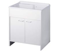 Lavabo Negrari Kit Jardín 9010K Móvil Blanco 80x50 H85 cm Exterior Para Montar