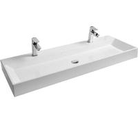 Ravak Natural lavabo 120x45 cm rectangular para mueble blanco brillante XJO01212000