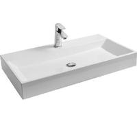 Ravak Natural lavabo 80x45 cm rectangular para mueble blanco brillante XJO01280000