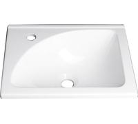 Aqualine lavabo 40.8x32.3 cm rectangular para mueble blanco brillante LM408
