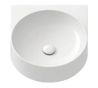 Ravak Yard lavabo 50x40.5 cm semicircular clásico-para mueble blanco brillante XJX01040000