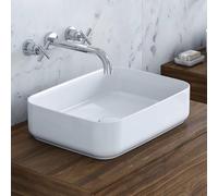 Lavabo rectangular de encimera Isvea INFINITY, 50x36 cm, blanco