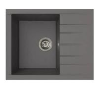 Lavabo – Resina SMC – Gris hormigón – Para encastrar – STRADOUR – Modelo Cube 1C XS – 62 x 50 cm