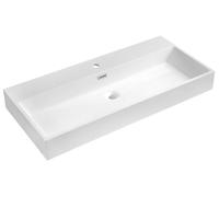 Lavabo Sapho AQUATIC, de resina mineral, 100x46 cm, blanco