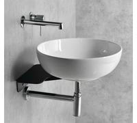 Lavabo Sapho TETRIS con soporte para grifo empotrado, color mate