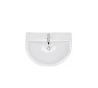 Lavabo Semi Empotrado URBY Unisan 54 cm Porcelana Blanca - Con válvula redonda