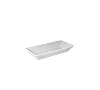Lavabo Sobre Encimera 80 cm Blanco SIGN Unisan - Sin sifón ni válvula de desagüe