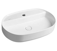 Lavabo sobre encimera Isvea INFINITY OVAL, 60x40 cm, blanco