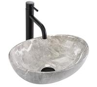 Lavabo Sobre Encimera Rea Sofia Mini Grigio Gris