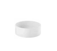 Lavabo Sobreencimera Redondo 45 cm Porcelana Blanca Unisan - Sin sifón ni válvula de desagüe
