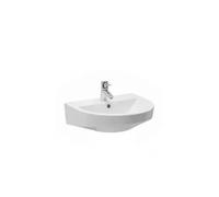 Lavabo Suspendido URBY 66 cm Unisan - Porcelana Blanca con Kit de Fijación - Con sifón