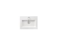Duravit White Tulip lavabo 45x33 cm rectangular para mueble blanco brillante 0737450041