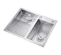 Lavabos Acero De Lavandería Piscina Balcón Del Hogar Inoxidable Fregaderos De Lavandería Con Lavabo Lavadero Fácil De Limpiar Doble Fregadero De Lavandería Piscina Regalo