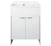 Lavadero Pequeño Negrari Platón 5005PKC Mueble Kit Blanco 58x38 H85 cm Exterior