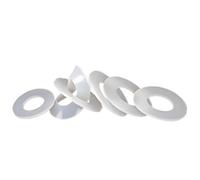Lavadora de silicona, Sello De Grifo Plomería 10 Piezas, Junta Tórica Sellado, Juntas Planas Goma Silicona M2 .5 M10 M12(4x8x1mm)