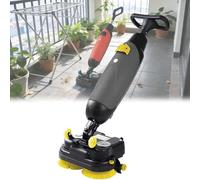 Lavadora de suelo comercial, cabezal giratorio de 360°, mopa eléctrica inalámbrica para piso, limpieza profunda para oficina en casa, color blanco