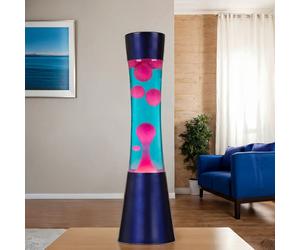 Lavalámpara Azul/Rosa Retro RINGO G9 39 cm In ombilla Licht-Erlebnisse