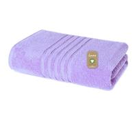 Lavea® 1 Toalla de Sauna 80x200 cm in Rizo de Algodón Orgánico 100% Suaves y Absorbentes, para Casa, Hotel y SPA - Ideales también como Toallas de Ducha - Lila Claro
