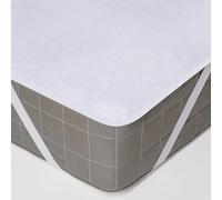 Lavea® Funda de colchón 160 x 200 cm - Protección Impermeable para colchones, Mezcla Transpirable de algodón y poliéster, con 4 Esquinas elásticas, hipoalergénica, práctica y Duradera, Color Blanco