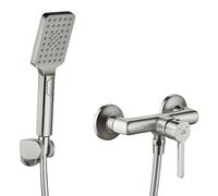 Laveo ALITA, grifo de ducha de pared con juego de ducha BVA_341D