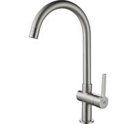 Laveo ALITA: Grifo de pie plateado con caño en forma de U