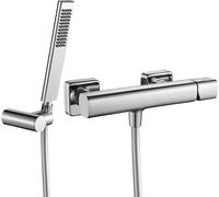 Laveo | Batería de pared para grifo - Cromo - Fácil de limpiar - 1 unidad - Juego de ducha
