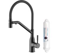 Laveo Colina 2.0 grifo de cocina con filtro de pie grafito/gris BC2B978D