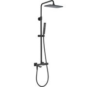 Laveo | Columna de ducha Tores - Negra - 120 cm - Antiestrés de cuerda - Grifería para baño