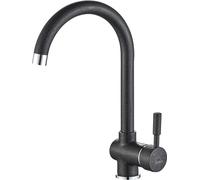 Laveo Lete grifo de cocina de pie negro BQX768D