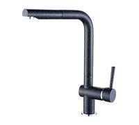 Laveo Luna grifo de cocina de pie negro BLZ769D