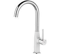 Laveo Pola grifo de cocina de pie blanco BAP668D